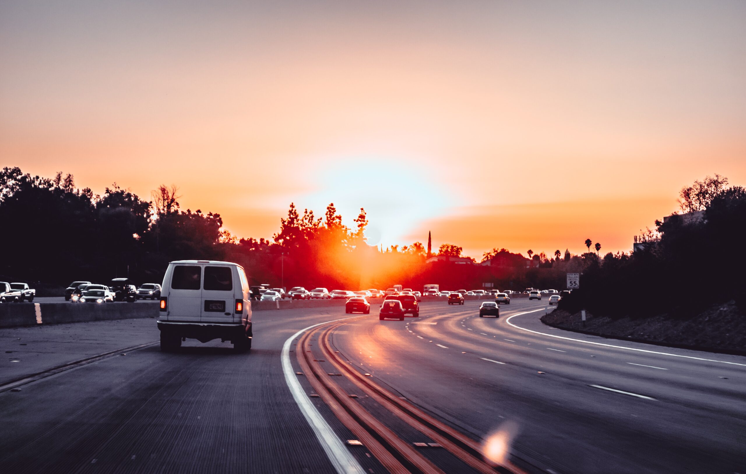 Traffic on a highway