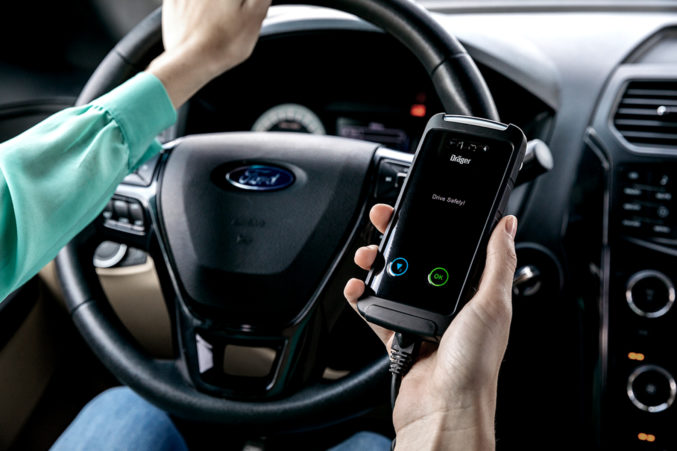Picture of an ignition interlock device